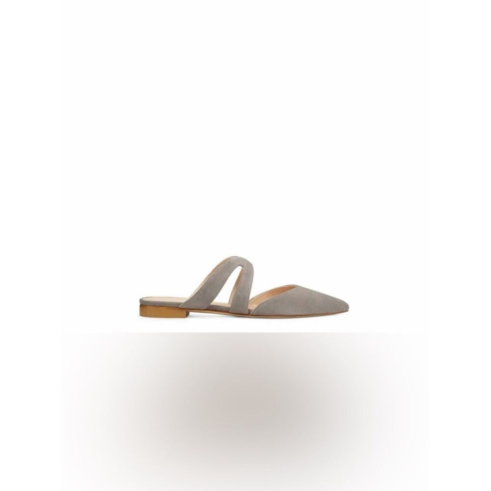 STUART WEITZMAN Mariposa Flat Suede Mule New Size 37=6.5
